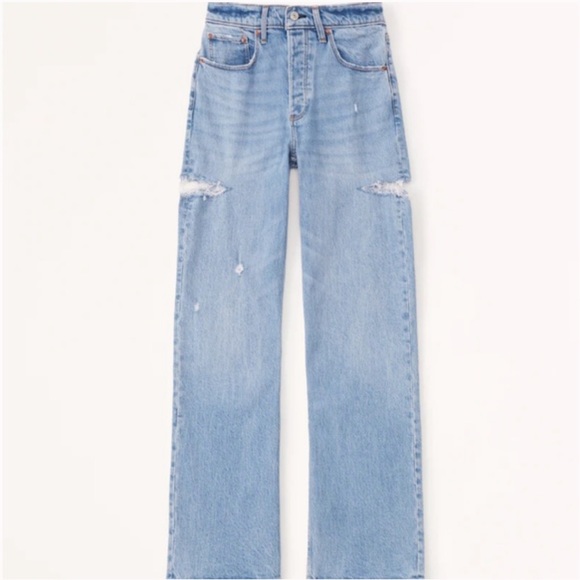 Abercrombie & Fitch Denim - Abercrombie & Fitch Side Slit Jeans 90s Baggy Low Rise size 27